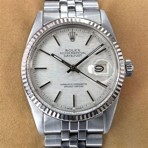 rolex linen dial datejust|Rolex Datejust heren.